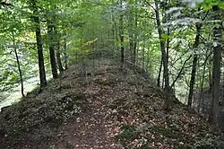 Auf dem äußeren Wall