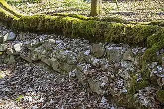 Künstliche Aufmauerung mit Damm