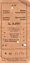 Rückfahrkarte zu 2.300 Lire aus dem Jahr 1982, noch betreibt die Ferrovia del Renon, hier abgekürzt mit F.R., die Bahn selbst