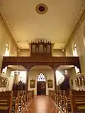 Roßbrunn, St. Josef, Inneres, Blick zur Orgelempore