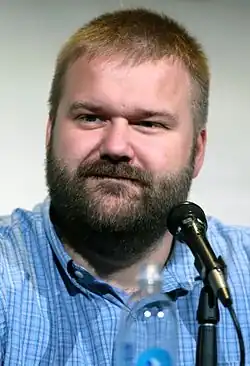 Die Entwickler der Serie Robert Kirkman und Dave Erickson bei der San Diego Comic-Con International 2016