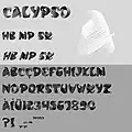 Schrift Calypso, 1958