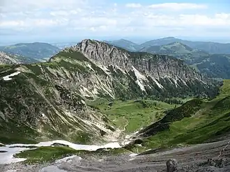 Rohnenspitze vom Gaishorn (von Süden)
