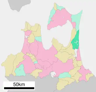 Lage Rokkashos in der Präfektur