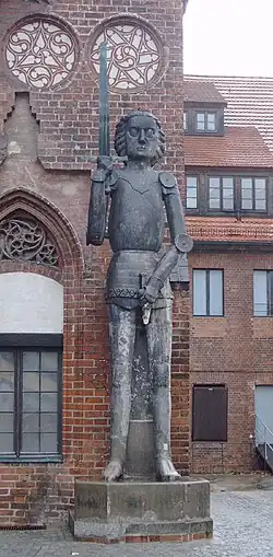 Rolandstatue in Brandenburg an der Havel.