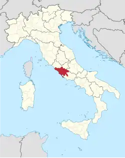 Lage innerhalb Italiens