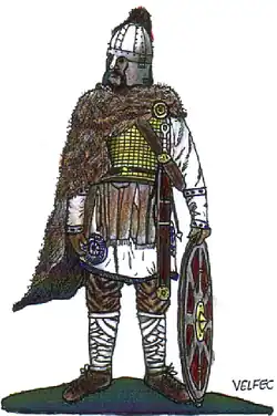 Romano-britischer Offizier in der Ausrüstung des 4. Jahrhunderts n.&nbsp;Chr.