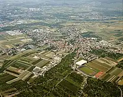 Luftbild von Rommelshausen (1986)