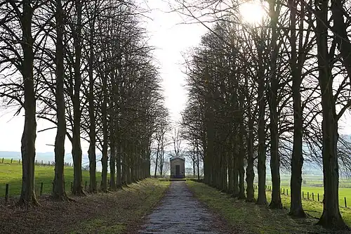 Blick vom Beginn der Lindenallee im Frühling 2010