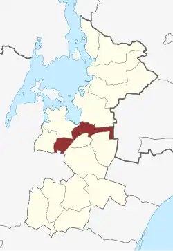 Lage des Roskilde Domsogn in der Roskilde Kommune