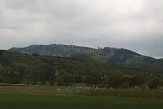 Blick auf den Roßkopf aus Nordwesten