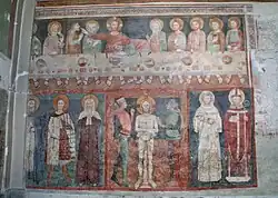 Fresko an der Nordwand