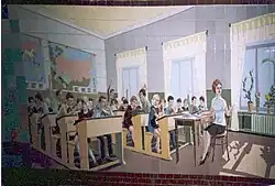 Manche Unterführungen im Zentrum sind mit Gemälden auf Fliesen geschmückt