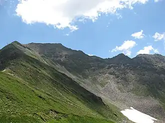 Gorner und Rotenkogel (ganz rechts) von Norden