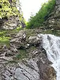 Rotschitza-Wasserfall mit Klettersteigpassage