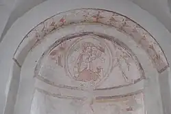 Madonna in der Mandorla auf der Apsiskalotte