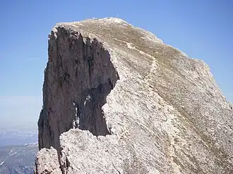 Rotwand von Süden (Teufelswand)