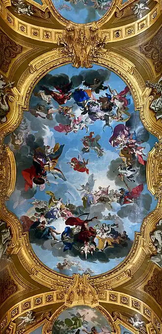 Claudio Francesco Beaumont: Zentrales Deckenbild aus dem Aeneas-Zyklus in der Armeria reale