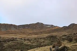 Roys Peak von Nordosten auf halbem Weg vom Lake Wānaka
