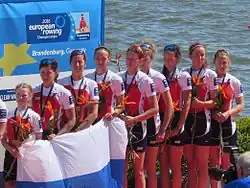 Foto einer Siegerehrung.