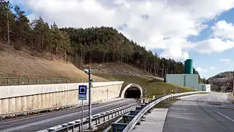 Pörzbergtunnel Westportal