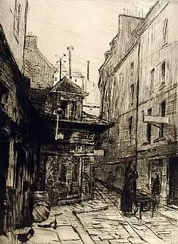 Rue du Sabot, zwischen 1910 und 1915