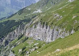 Wanderweg zum Rugghubel oberhalb des End der Welt