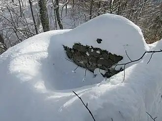 Fundament eines Turms.