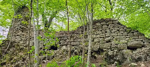 Ringmauerreste der Burg