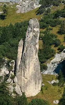 Die Rumer Nadel von Südwesten