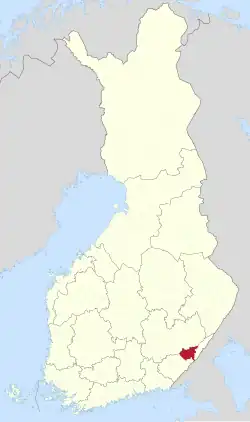 Lage von Ruokolahti in Finnland