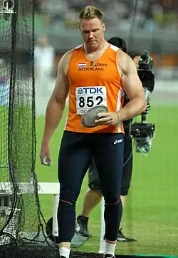 Bronze gab es für Rutger Smith, der am Tag zuvor Silber im Kugelstoßen errungen&nbsp;hatte