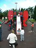 Rutsche auf einem Spielplatz auf Teneriffa