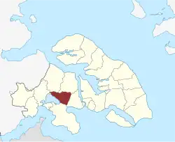 Lage des Nybøl Sogn in der Sønderborg Kommune