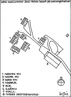 2012 Lageplan von Kj. Lie