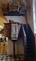 Die Kanzel aus der Ringerink-Schule in Flensburg von 1610