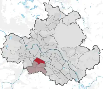 Lage des statistischen Stadtteils Südvorstadt in Dresden