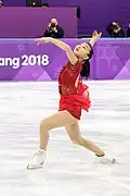 Sakamoto bei den Olympischen Winterspielen 2018 (Kür)