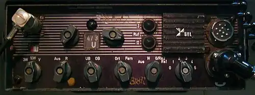 Stationäres Funkgerät SEL „FuG 7b“, Bj. 1967, 4-Meter-Band für BOS-Funk mit interner RS1. Hergestellt 1967