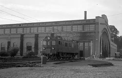 SJ D auf der Drehscheibe (etwa 1940)