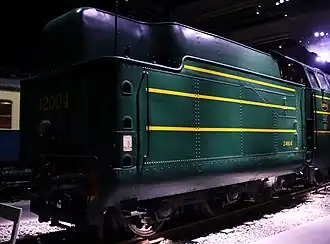 Der erhaltene Tender im Museum