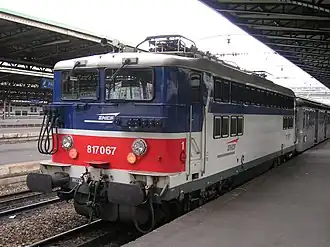 In den 1960er-Jahren gebaute SNCF-Elektrolok für das Wechselstromnetz