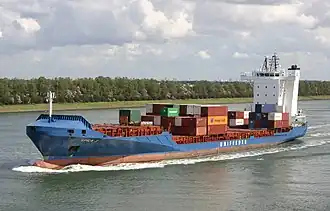 Die Spica J auf der Nieuwe Waterweg