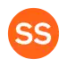 Rundes Liniensignet mit den weißen Buchstaben SS in orange gefülltem Kreis vor neutralem Hintergrund