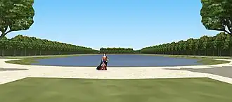 Simulation des Canal de Stains im 18. Jahrhundert