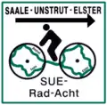 Altes Logo der Radroute, teilweise noch im Gebrauch