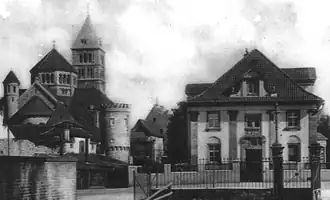 Barthels-Villa, Hirtenturm und Heilig-Geist-Kirche 1928