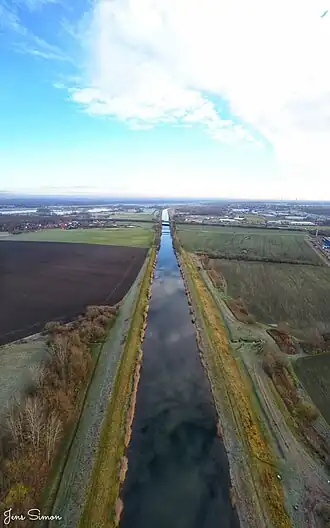 Elster-Saale-Kanal bei Günthersdorf, Richtung Leipzig