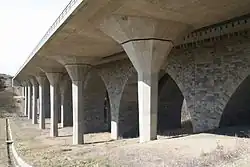 Untersicht des neuen Überbaus