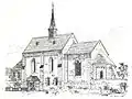 Die Saarner Klosterkirche 1892